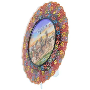 Toptan Kapadokya Temalı Myros 25 Cm Resi̇m Tabak - 2