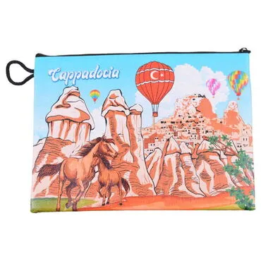 Wholesale Cappadocia Themed Myros Wallet 215x155x8 mm