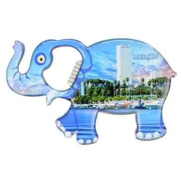 Wholesale Mersin Themed Myros Elephant Bottle Opener Refrigerator Magnet T 98*61 mm
