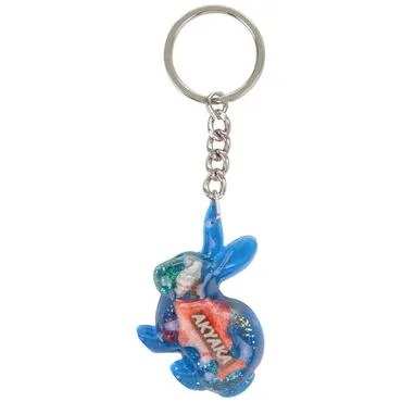 Wholesale Akyaka Themed Clear Polyester Keychain