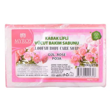 Toptan 100 Gr.d.dörtgen Gül Esansli Kabak Li̇fli̇ Vücut Bakim Sabunu