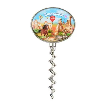 Wholesale Cappadocia Themed Myros Metal Corkscrew