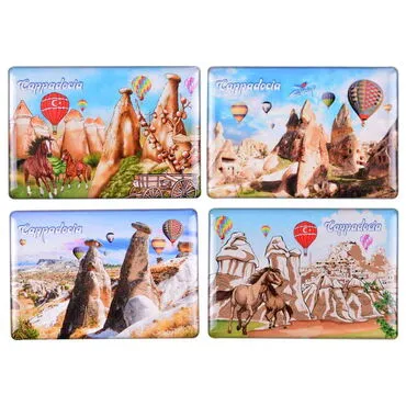 Toptan Kapadokya Temalı Myros Dikdörtgen Magnet 80x55 mm - 2