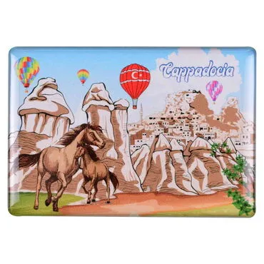 Toptan Kapadokya Temalı Myros Dikdörtgen Magnet 80x55 mm - 3