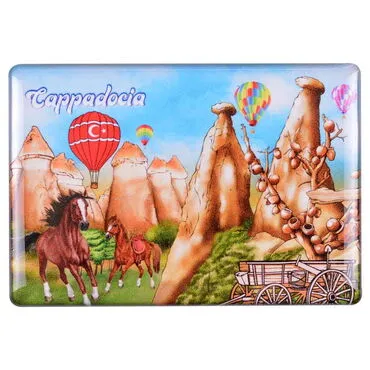 Toptan Kapadokya Temalı Myros Dikdörtgen Magnet 80x55 mm - 6