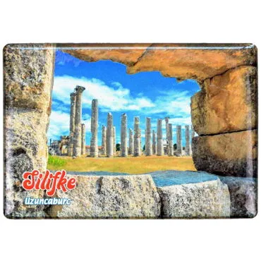 Wholesale Silifke Themed Myros Rectangle Refrigerator Magnet 80x55 mm - 5
