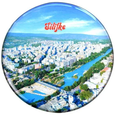 Wholesale Silifke Themed Myros Rectangle Refrigerator Magnet 80x55 mm - 10