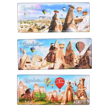 Wholesale Cappadocia Themed Myros Panoramic Refrigerator Magnet 120x50 mm - 2