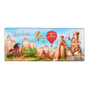 Wholesale Cappadocia Themed Myros Panoramic Refrigerator Magnet 120x50 mm - 3