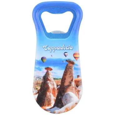 Wholesale Cappadocia Themed UV Printed Bottle Opener Refrigerator Magnet 95x43 mm - 7