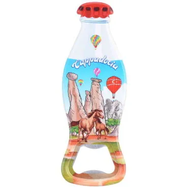 Wholesale Cappadocia Themed Myros Bottle Opener Refrigerator Magnet 42x120 mm - 4