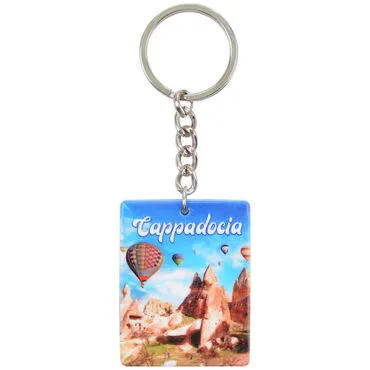 Toptan Kapadokya Temalı Myros Uv Di̇kdörtgen Anahtarlik 40*52 Mm - 3