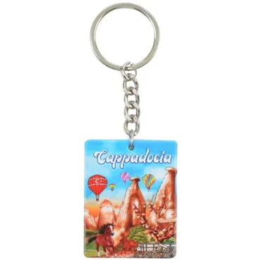 Toptan Kapadokya Temalı Myros Uv Di̇kdörtgen Anahtarlik 40*52 Mm - 5