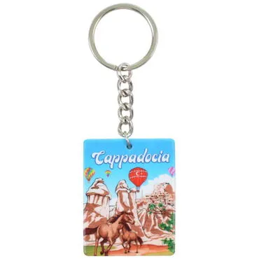 Toptan Kapadokya Temalı Myros Uv Di̇kdörtgen Anahtarlik 40*52 Mm - 8