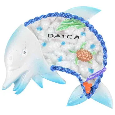 Wholesale Datça Themed Stone and Mother of Pearl Polyester Refrigerator Magnet - 25