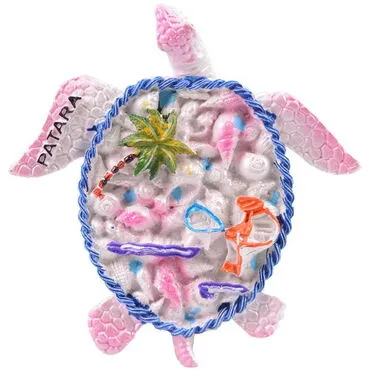 Toptan Patara Temalı Taşlı ve Sedefli Polyester Magnet - 14
