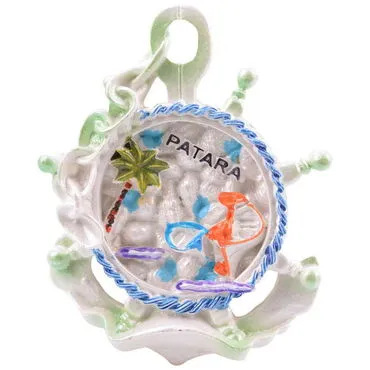 Toptan Patara Temalı Taşlı ve Sedefli Polyester Magnet - 21