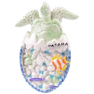 Toptan Patara Temalı Taşlı ve Sedefli Polyester Magnet - 23