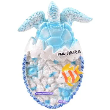Toptan Patara Temalı Taşlı ve Sedefli Polyester Magnet - 24