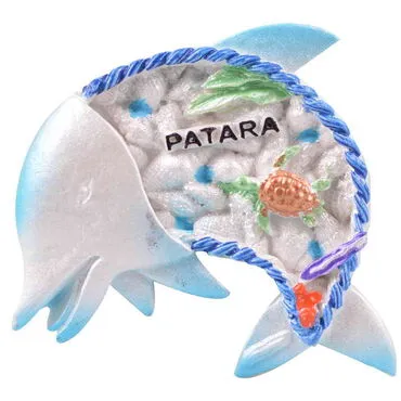 Toptan Patara Temalı Taşlı ve Sedefli Polyester Magnet - 28