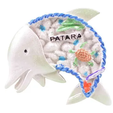 Toptan Patara Temalı Taşlı ve Sedefli Polyester Magnet - 29