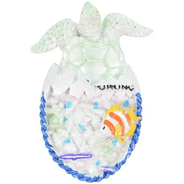 Wholesale Turunç Themed Stone-Accented and Mother of Pearl Polyester Refrigerator Magnet - 14