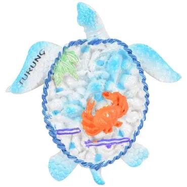 Wholesale Turunç Themed Stone-Accented and Mother of Pearl Polyester Refrigerator Magnet - 29