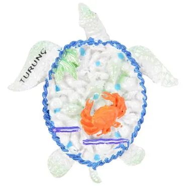 Wholesale Turunç Themed Stone-Accented and Mother of Pearl Polyester Refrigerator Magnet - 31
