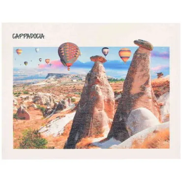 Toptan Kapadokya Temalı Myros Ahşap Kartpostal 116x150 mm - 6