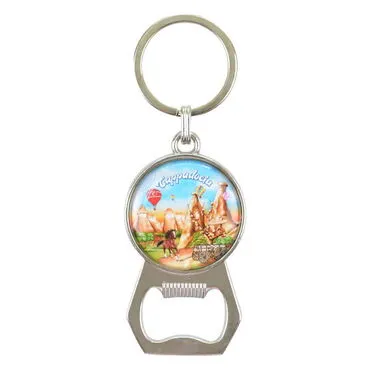 Wholesale Cappadocia Themed Myros Metal Bottle Opener Keychain 35x120 mm - 3