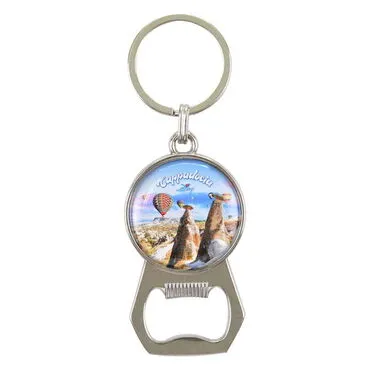 Wholesale Cappadocia Themed Myros Metal Bottle Opener Keychain 35x120 mm - 5