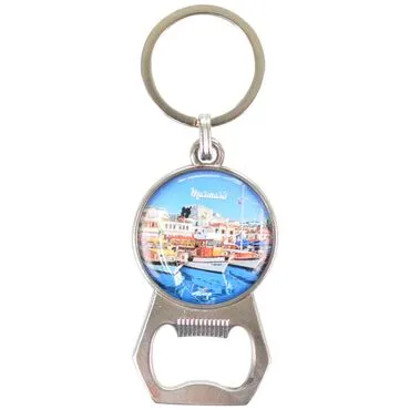 Wholesale Marmaris Themed Myros Metal Bottle Opener Keychain 35x120 mm - 4