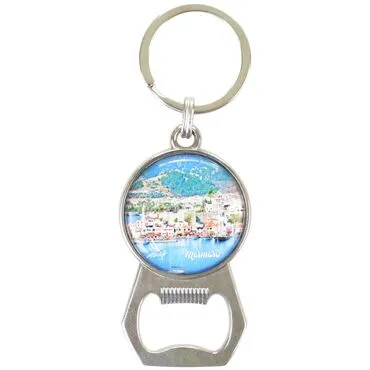 Wholesale Marmaris Themed Myros Metal Bottle Opener Keychain 35x120 mm - 5