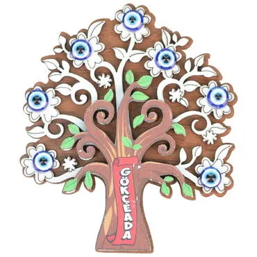 Wholesale Gökçeada Themed Myros Cardboard Packaged Wooden Refrigerator Magnet - 2