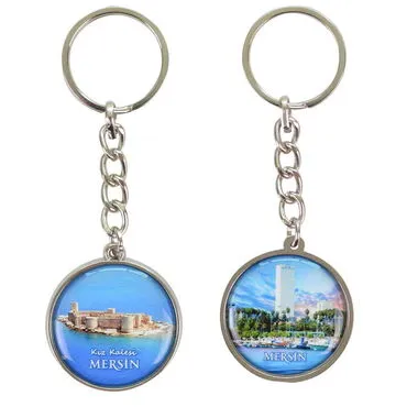 Wholesale Mersin Themed Myros Metal Round Keychain 40x95 mm - 3