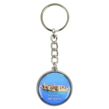 Wholesale Mersin Themed Myros Metal Round Keychain 40x95 mm - 4