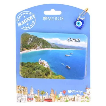 Wholesale Çıralı Themed UV Printed Carded Plastic Refrigerator Magnet - 6