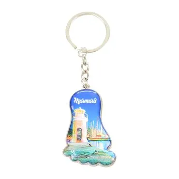 Toptan Marmaris Temalı Metal Ayak Anahtarlik - 8
