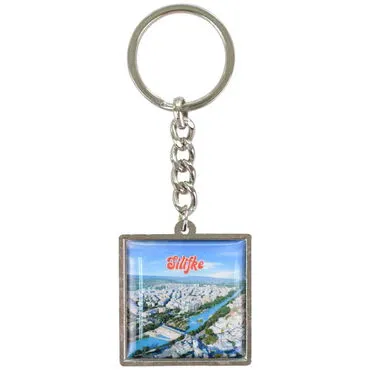 Toptan Silifke Temalı Myros Metal Kare Anahtarlik 36*95 Mm - 5