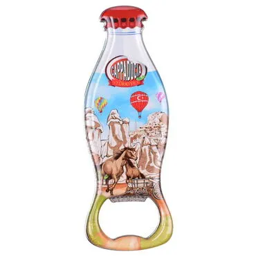 Wholesale Cappadocia Themed Myros Metal Bottle Opener Refrigerator Magnet 120x41 mm - 8