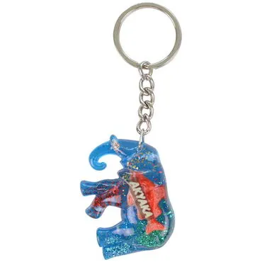 Wholesale Akyaka Themed Clear Polyester Keychain - 4