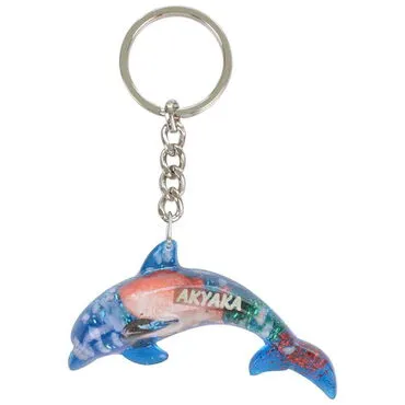 Wholesale Akyaka Themed Clear Polyester Keychain - 10