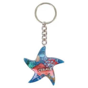 Wholesale Çıralı Themed Clear Polyester Keychain - 19