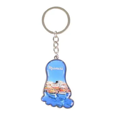 Wholesale Marmaris Themed Myros Metal Rectangle Keychain 32x88 mm - 4