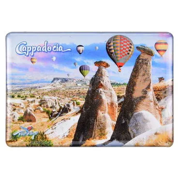 Wholesale Cappadocia Themed Myros Rectangle Refrigerator Magnet 95x65 mm - 3
