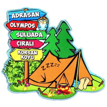 Toptan Fethiye Bölgesi Temalı 3D Resimli Ahşap Magnet - 5