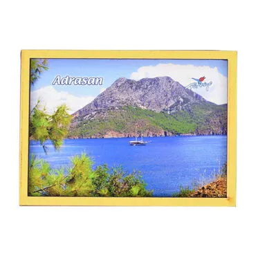 Wholesale Adrasan Themed C Series Wooden Refrigerator Magnet with Photo - 5