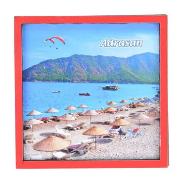 Wholesale Adrasan Themed C Series Wooden Refrigerator Magnet with Photo - 7