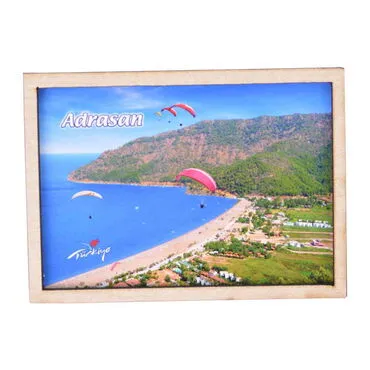 Wholesale Adrasan Themed C Series Wooden Refrigerator Magnet with Photo - 8