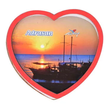 Wholesale Adrasan Themed C Series Wooden Refrigerator Magnet with Photo - 9